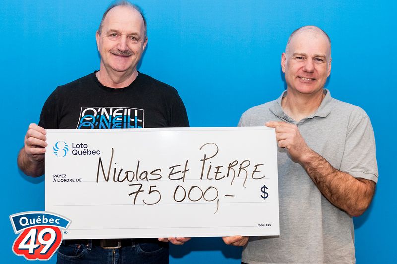 Deux amis remportent 75 000 $ au Québec 49